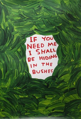 Lot 287 - IF YOU NEED ME,  A LIMITED EDITION LITHOGRAPH BY DAVID SHRIGLEY