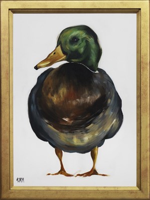 Lot 308 - THE DUCK, AN OIL BY GEORGINA MCMASTER