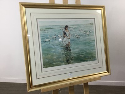 Lot 157 - SWAN MAIDEN A COLOUR PRINT