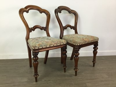 Lot 188 - SIX VICTORIAN DINING CHAIRS