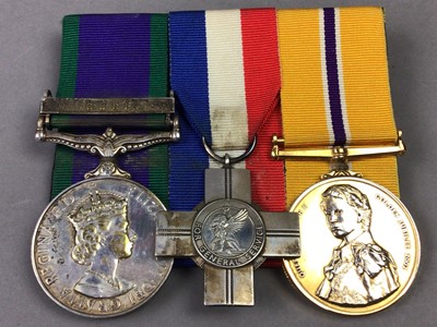 Lot 274 - A GROUP OF THREE MILITARY MEDALS