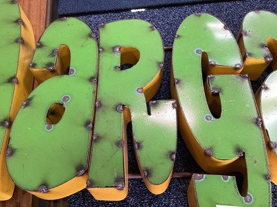 Lot 25 - A MEXICAN INDUSTIAL ART 'MARGARITA' BAR SIGN