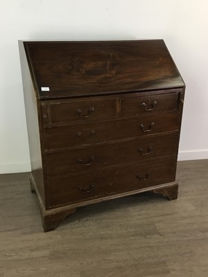 Lot 224 - A MAHOGANY BUREAU