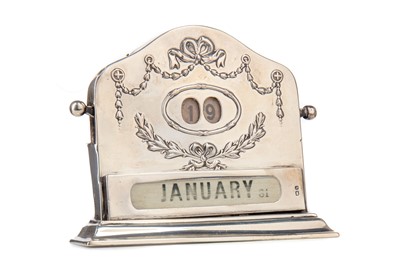 Lot 29 - EDWARDIAN SILVER PERPETUAL CALENDAR