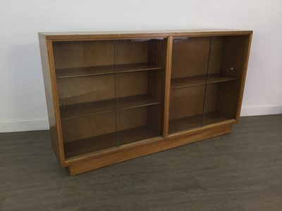 Lot 234 - A TEAK BOOKCASE