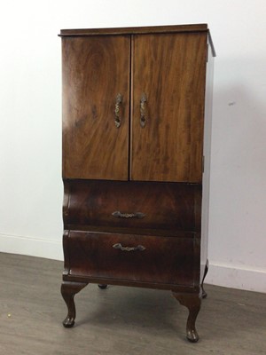 Lot 236 - A MAHOGANY CUPBOARD CHEST