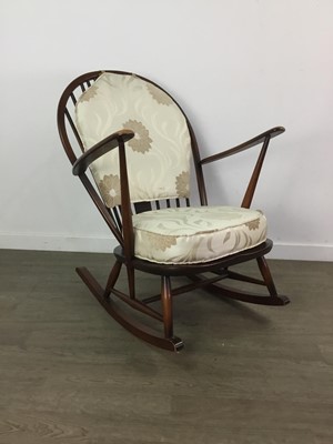 Lot 342 - AN ERCOL ROCKING ARMCHAIR