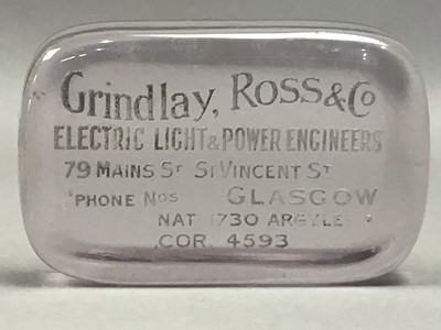 Lot 347 - A GRINDLAY ROSS  & CO ELECTRICAL LIGHT & POWER ENGINEERS