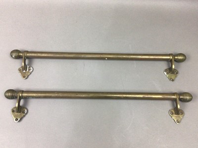 Lot 355 - A PAIR OF EARLY 20TH CENTURY BRASS FITTINGS