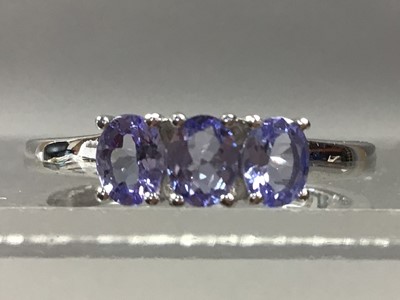 Lot 368 - A COLLECTION OF TANZANITE RINGS