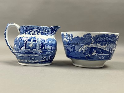 Lot 240 - A LOT OF SPODE AND OTHER BLUE AND WHITE CERAMICS