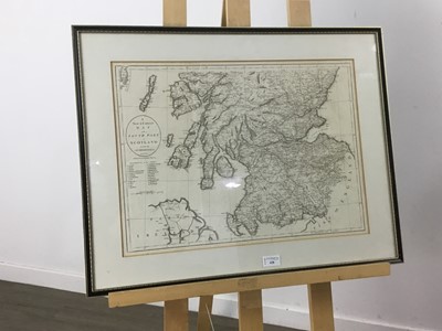 Lot 428 - AN EARLY 19TH CENTURY MAP OF SOUTHERN SCOTLAND