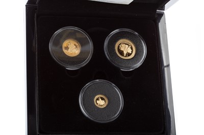 Lot 76 - THE 2012 ELIZABETH AND THE LION GOLD SOVEREIGN SET