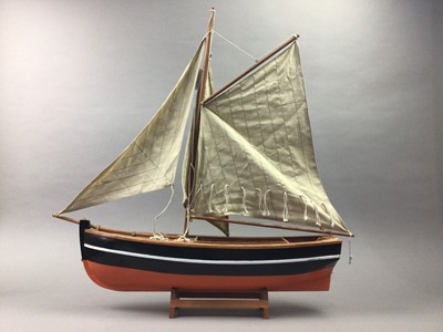 Lot 452 - TWO MODEL SAIL BOATS