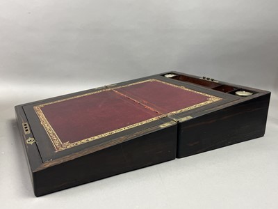 Lot 455 - A VICTORIAN COROMANDEL LAP DESK