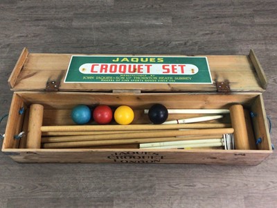 Lot 470 - A JAQUES OF LONDON CROQUET SET