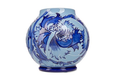 Lot 803 - A MOORCROFT FLORIAN DESIGN OVOID VASE