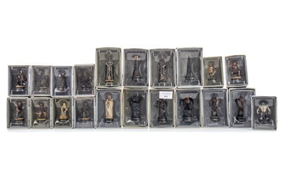 Lot 951 - EAGLEMOSS LORD OF THE RINGS LEAD CHESS SET
