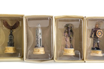 Lot 951 - EAGLEMOSS LORD OF THE RINGS LEAD CHESS SET