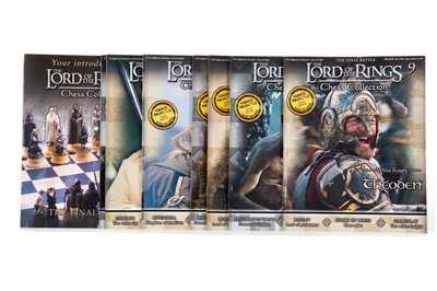 Lot 951 - EAGLEMOSS LORD OF THE RINGS LEAD CHESS SET