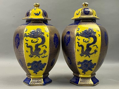 Lot 385 - A PAIR OF CARLTON WARE VASES