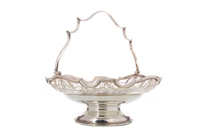 Lot 12 - EDWARDIAN SILVER CAKE BASKET