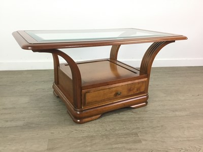 Lot 497 - A CHERRY WOOD COFFEE TABLE BY EXIGENCE