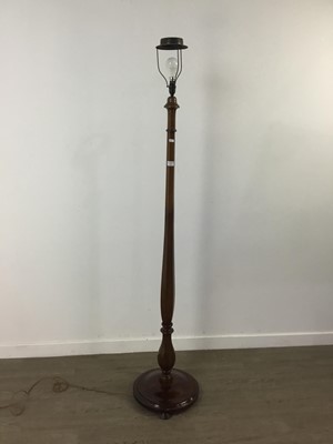 Lot 544 - A MAHOGANY FLOOR LAMP