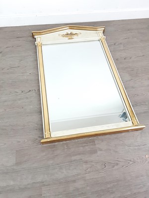 Lot 587 - A REPRODUCTION WALL MIRROR