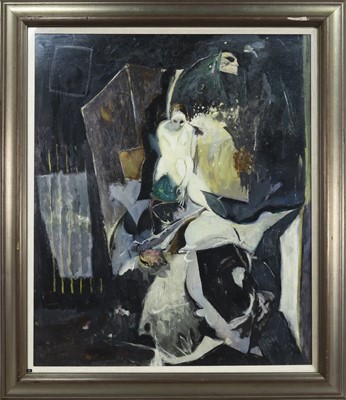 Lot 22 - AN UNTITLED OIL BY GEOFF SQUIRE