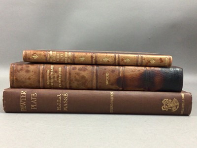 Lot 511 - A LOT OF SEVEN REFERENCE VOLUMES RELATING TO PEWTER AND SILVER