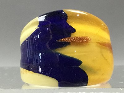 Lot 3 - A MURANO GLASS RING AND A DRESS RING