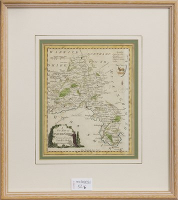 Lot 52 - THOMAS BOWEN, FOUR ENGLISH COUNTY MAPS, ALONG WITH TWO FURTHER MAPS