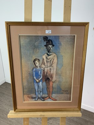 Lot 668 - A FRAMED PRINT AFTER PICASSO AND OTHERS