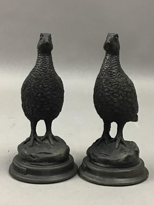 Lot 633 - A PAIR OF BORDER FINE ARTS GROUSE AND OTHER ITEMS