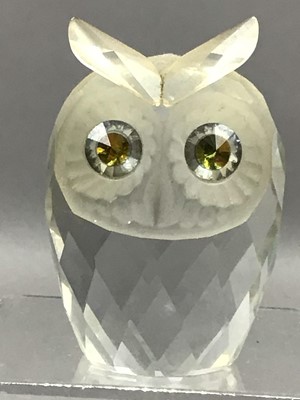 Lot 638 - A SWAROVSKI MODEL OF AN OWL AND OTHER ITEMS