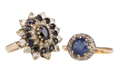 Lot 486 - TWO SAPPHIRE RINGS