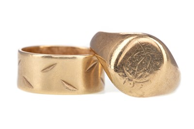 Lot 492 - TWO GOLD RINGS