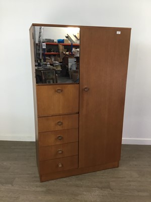 Lot 311 - A RETRO TEAK AVALON WARDROBE