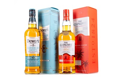 Lot 27 - GLENLIVET CARIBBEAN RESERVE AND DEWAR'S 8 YEAR OLD CARIBBEAN SMOOTH