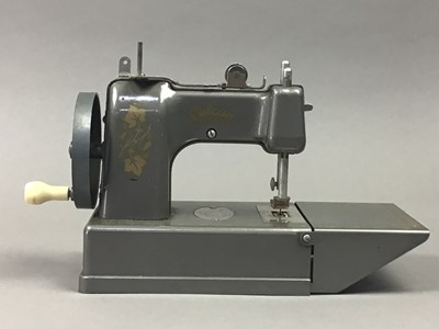 Lot 726 - TWO VULCAN TOY SEWING MACHINES AND OTHER OBJECTS