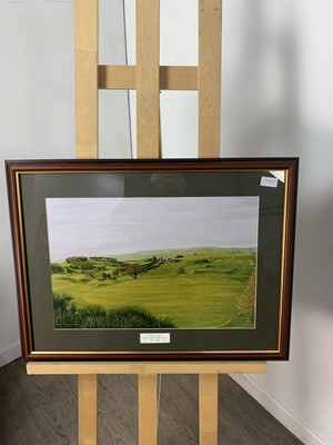 Lot 715 - FOUR GOLFING PRINTS AND A MANCHESTER UNITED PRINT