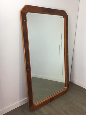 Lot 748 - A LARGE MODERN WALL MIRROR