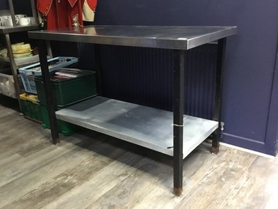 Lot 755 - A STAINLESS STEEL INDUSTRIAL KITCHEN UNIT