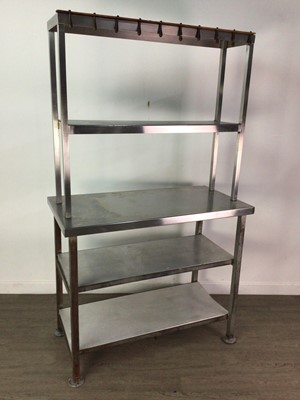 Lot 756 - A STAINLESS STEEL INDUSTRIAL KITCHEN UNIT