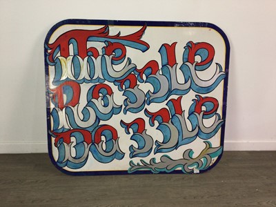 Lot 766 - 'RAZZLE DAZZLE' PAINTED FAIRGROUND SIGN