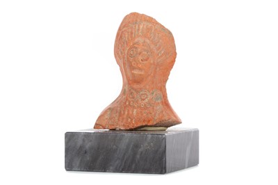 Lot 79 - A ROMAN NORTH AFRICAN PARTIAL BUST OF A GODDESS