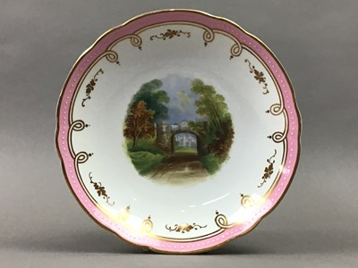 Lot 20 - A VICTORIAN HANDPAINTED DESSERT SERVICE