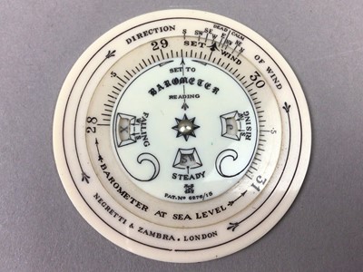 Lot 104 - TWO NEGRETTI & ZAMBRA POCKET FORCASTERS