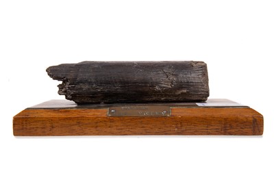 Lot 120 - A PURPORTED RELIC OF NELSON'S TRAFALGAR FLAGSHIP H.M.S VICTORY